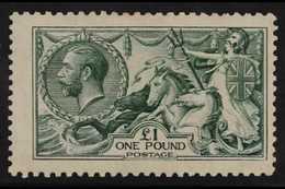 1913 £1 Dull Blue-green Waterlow Seahorse, SG 404, Never Hinged Mint. For More Images, Please Visit Http://www.sandafayr - Non Classificati