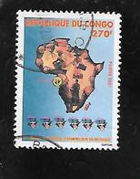 TIMBRE OBLITERE DU CONGO BRAZZA DE 2001 N° MICHEL 1738 - Oblitérés