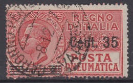 ITALIA - Posta Pneumatica Serie "Leoni"  Sassone N.11 - Cat. 700 Euro - Usato - Used - Luxus Gestempelt - Correo Neumático