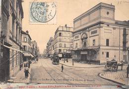 75015-PARIS- LA RUE CROIX-NIVERT ET LE THEATRE DE GRENELLE - Arrondissement: 15