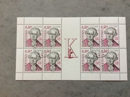 Slovaquie 2018 Bloc 8 Timbres Oblitéré 300 Ans De Adam Kollar Historien Et Ethnographe - Blocks & Sheetlets