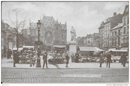 BRUXELLES ..-- Place ANNEESSENS . Marché . 1910 De LONGLIER Vers RESPELT ( Melle Marthe ARNOULD ) . Voir Verso . - Mercati