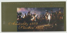 FRANCE / REPUBLIQUE TCHEQUE - BICENTENAIRE DE LA BATAILLE D'AUSTERLITZ 2005 - 2 POCHETTES SOUS BLISTER OUVERT - Emissioni Congiunte