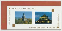 EMISSIONS COMMUNES - FRANCE / NATIONS UNIES - MONUMENTS DU PATRIMOINE MONDIAL 2006 - 2 POCHETTES SOUS BLISTER OUVERT - Gemeinschaftsausgaben