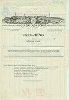 OSBERGHAUSEN B Gummersbach Rechnung 1937 Deko " C.A.Baldus&Söhne - Spinnerei Strickerei Wirkerei " - Textile & Vestimentaire