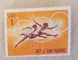 SAINT MARIN Athletisme, Course De Haies, Hurdling, 1 Valeur  ** MNH - Athletics