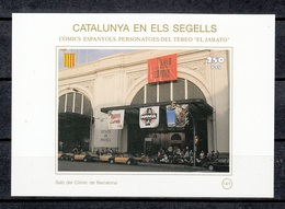CATALUNYA EN ELS SEGELLS - HOJITA Nº 141 - SALON DEL COMIC DE BARCELONA - Variedades & Curiosidades
