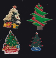 63671-lot De 4 Pin's.Noel.Fetes.sapin. - Christmas