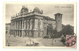 6945 " TORINO-PALAZZO MADAMA "ANIMATA-TRAMWAY -CART. POST. ORIG.SPEDITA 1919 - Palazzo Madama