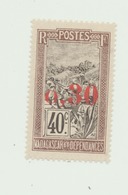 N° 129  BELLE VARIETE   IMPRESSION DECALEE VERS LE BAS  PAS D ANNULATION DE CHIFFRE  40 - Used Stamps