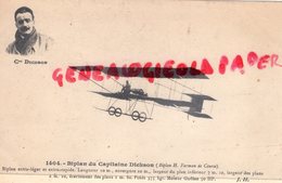 AVIATION - BIPLAN DU CAPITAINE DICKSON - BIPLAN H. FARMAN DE COURSE  -  AVION - Aviateurs