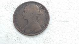 GREAT BRITAIN 1890 - ONE PENNY 1 Penique Moneda Coin Munze #2 - D. 1 Penny