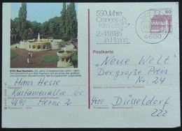 Entiers Postaux - Carte Postale Bad Nauheim , Fontaine, Bains Publics, Monument, Art Nouveau (Fountain, Solbadeanst) - Bäderwesen