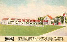320337-Arkansas, West Memphis, Jordan's Cottages, Texaco Gas Station, MWM No A-1669 - Andere & Zonder Classificatie