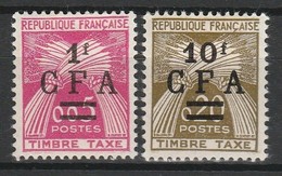 REUNION TAXE 1962-64 YT N° 45 Et 46 * - Timbres-taxe