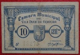 Portugal - Cedula De 10 Centavos  / Camara Municipal De Vila Nova De Cerveira / Distrito De Viana Do Castelo - Portugal