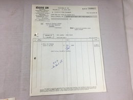 Authentique Et Ancienne Facture Vintage Réglisse ZAN Marseille Année 50/60 Old Invoice - Facturas