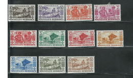 NOUVELLES HEBRIDES 1953 "OCCUPATIONS" #83 - 93 C.V. $73.50 MH - Neufs