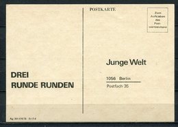 DDR Postkarte DREI RUNDE RUNDEN Junge Welt 1979  (B474) - Private Postcards - Mint