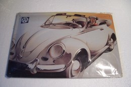 COCCINELLE  CABRIOLET  - VOLKSWAGEN    - PUBLICITE - ( Sous Blister ) - Plaques En Tôle (après 1960)