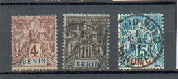 BEN 100 - YT 35-37-38 ° Obli - Used Stamps