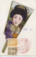 Japon - Gaïsha   ** Belle Cpa PAS COURANTE  1908 ** - Kobe