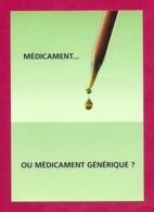 CPM.    Cart'com.   Santé.  Médicament....ou Médicament Générique ?  Laboratoire RPG.   Postcard. - Santé