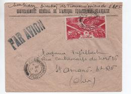 1947 - ENVELOPPE "GOUVERNEMENT GENERAL DE L'AEF" Avec TàD De BRAZZAVILLE (CONGO) - SEUL SUR LETTRE - Lettres & Documents