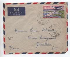 1962 - ENVELOPPE PAR AVION De PAPEETE (TAHITI / POLYNESIE FRANCAISE) - SEUL SUR LETTRE - Storia Postale