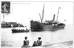 Reproduction C P A Bateau Navire " Magali " Buch 1882 Stettin Ex "Silesia " 1916 "Diane " Torpillé En 1917 Ww1 - Handel