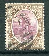 St Kitts & Nevis - 1905-18 Christopher Columbus - Wmk. Mult. Crown CA - 2d Dull Purple & Brown Used (SG 15) - St.Christopher-Nevis & Anguilla (...-1980)