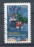 1120 (o) Fleurs - Iris Et Géraniums De Cézanne - KlebeBriefmarken
