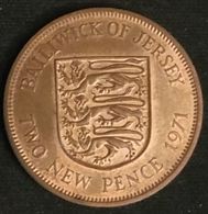 JERSEY - 2 PENCE 1971 - Elizabeth II - 2eme Effigie - KM 31 - TWO NEW PENCE - Jersey