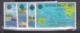 ILE NORFOLK    1983         N °     311 / 314         COTE      5 € 50       ( 1215 ) - Norfolk Island