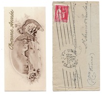 CARTE DE BONNE ANNEE 1937 Avec Son Enveloppe - Año Nuevo