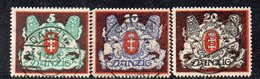 221 490 - DANZIG DANZICA 1921 , Michel N. 87/89  Usata (M2200) - Other & Unclassified