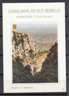 CATALUNYA EN ELS SEGELLS - HOJITA Nº 53 - MONESTIR DE MONTSERRAT - Hojas Conmemorativas