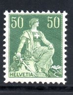 1907 / 1917 - HELVETIA YT 124 NEUF* - COTE 12 € - - Ongebruikt