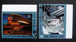 UNO-New York 835/6 Oo/ESST, Gemäldeausstellung „Unsere Welt Im Jahr 2000“, New York - Used Stamps