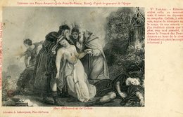 LES DEUX AMANTS PRES PONT SAINT PIERRE LEGENDE DU TEMPS DE CHARLEMAGNE MORT D'EDMOND ET DE CALISTE - Altri & Non Classificati