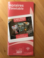 AEROPORT NICE COTE D'AZUR Horaires Timetable ETE SUMMER 2017 - Horaires