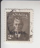 Canada Michel-cat. Dienst 12 Gestempeld - Overprinted