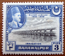 1949 BAHAWALPUR Giubileo Ponte Panjnad Dam Emir Of Bahawalpur - 3p Nuovo No Gomma - Bahawalpur