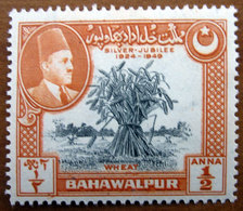 1949 BAHAWALPUR Giubileo Agricoltura Wheat Sheaf Emir Of Bahawalpur - ½p Nuovo Con Gomma - Bahawalpur