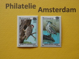 Botswana 1981, OVERPRINT / FAUNA BIRDS OISEAUX VOGELS VÖGEL AVES: Mi 281-82, ** - Non Classificati