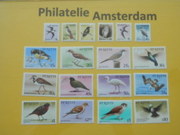 St Kitts 1982, FAUNA BIRDS OISEAUX VOGELS VÖGEL AVES: Mi 44-61, Type II, ** - Non Classificati