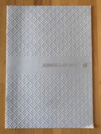 QATAR AIRWAYS BUSINESS CLASS MENU EURB-DOH/JC/LDMS/CY1-V1 - Menus