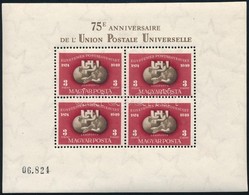 ** 1950 UPU Blokk (140.000) (pár Apró Ránc / Small Creases) - Autres & Non Classés