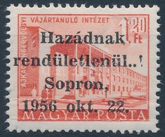 ** 1956 Soproni Kiadás 1,20Ft MB Garanciabélyegzéssel (70.000) (alul Hajtás / Folded Below) - Sonstige & Ohne Zuordnung