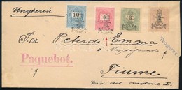 1899 PAQUEBOT Levél 4 Bélyeges Bérmentesítéssel, Peterdi Emmának Címezve, Pestről Máltán át Fiumére. Hátoldali Valetta á - Other & Unclassified